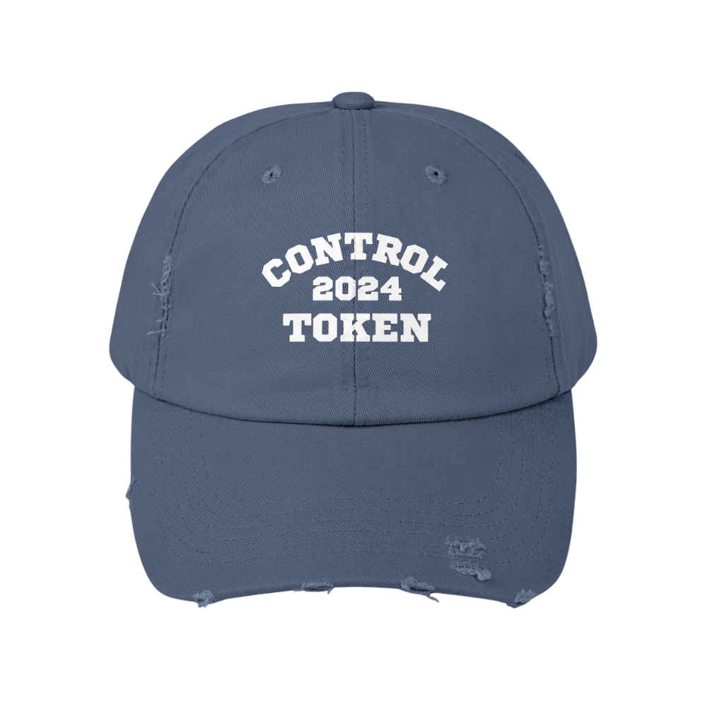 Control Token 2024 Dad Cap Distressed