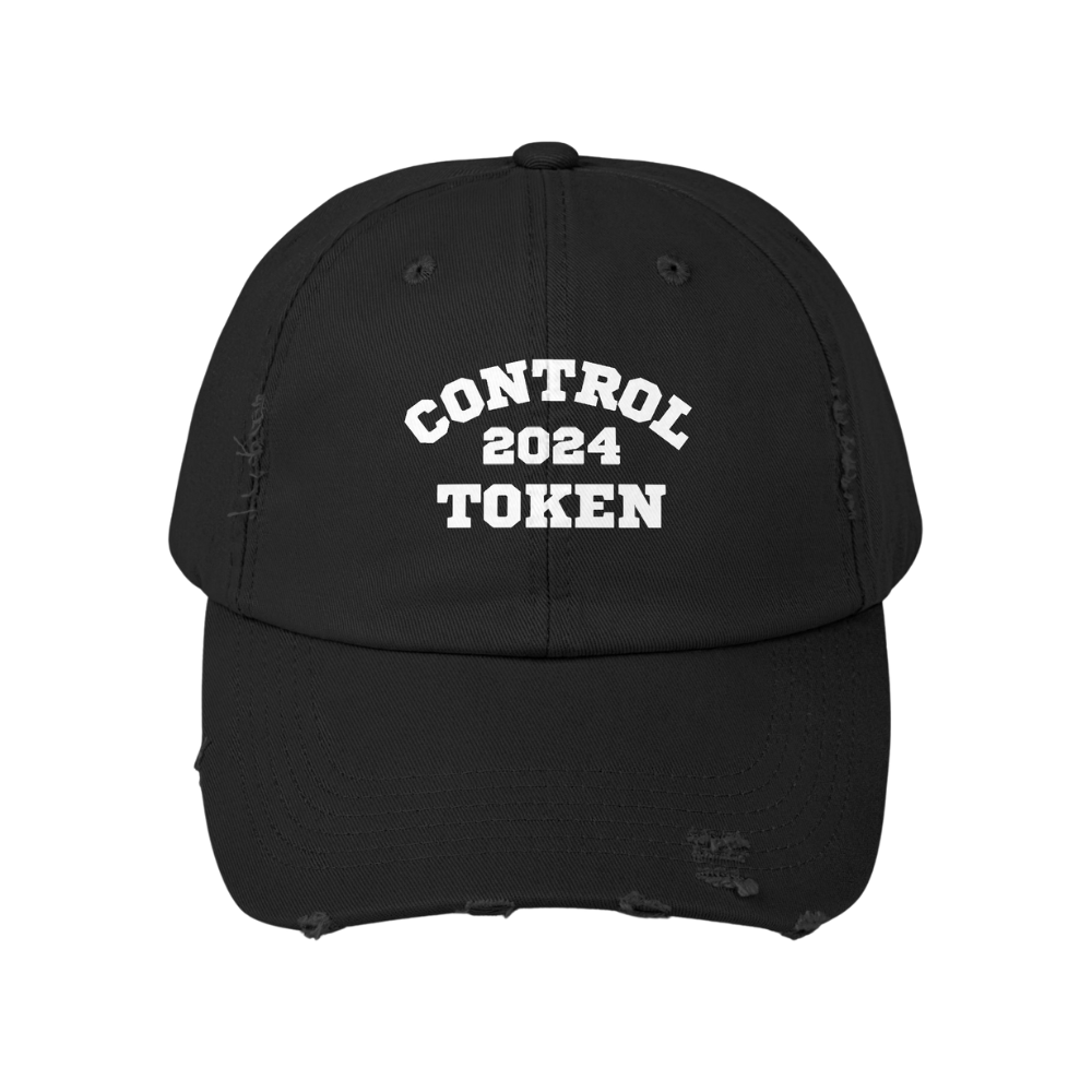 Control Token 2024 Dad Cap Distressed