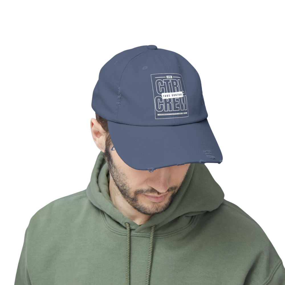 CTRL CREW Distressed Dad Cap