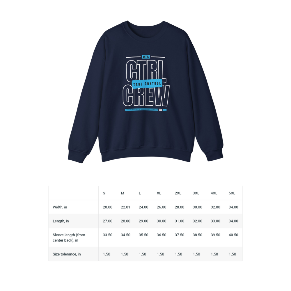 $CTRL CREW Crewneck Sweater (Navy)