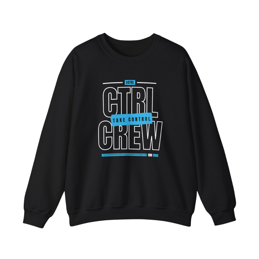 $CTRL CREW Crewneck Sweater (Black)