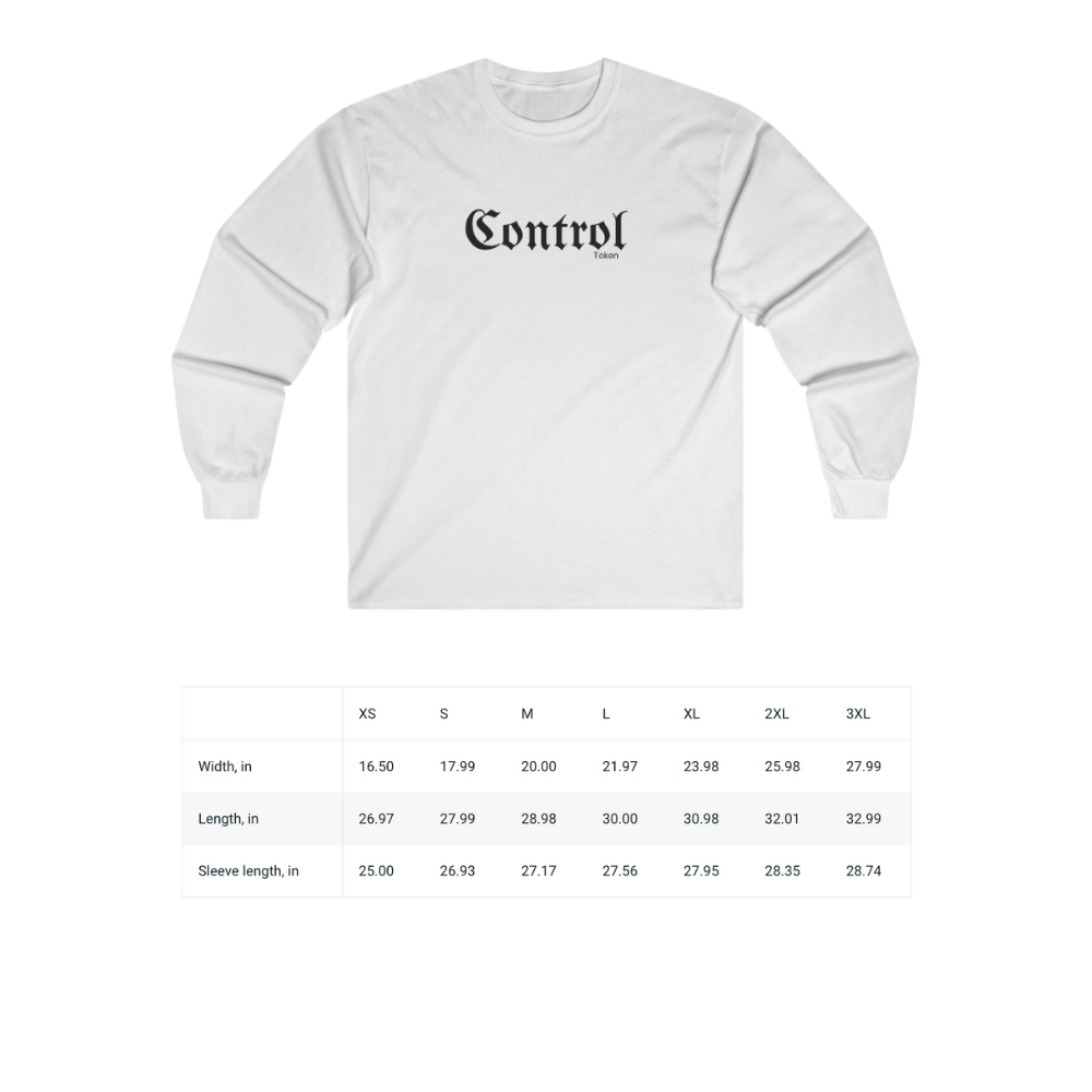 Control Vintage Grunge Long Sleeve Tee